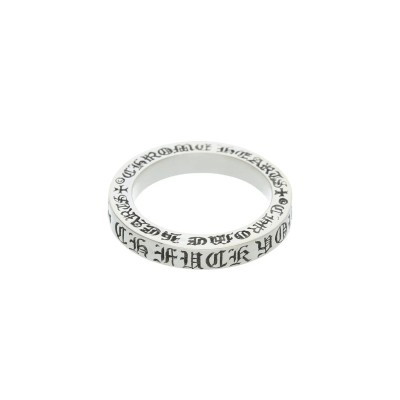 CHROME HEARTS SILVER SPACER RING FUCK YOU 